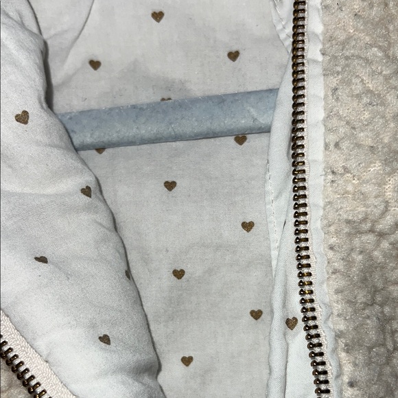 Kids Gymboree Beige and Gold Sherpa Jacket - Picture 6 of 10